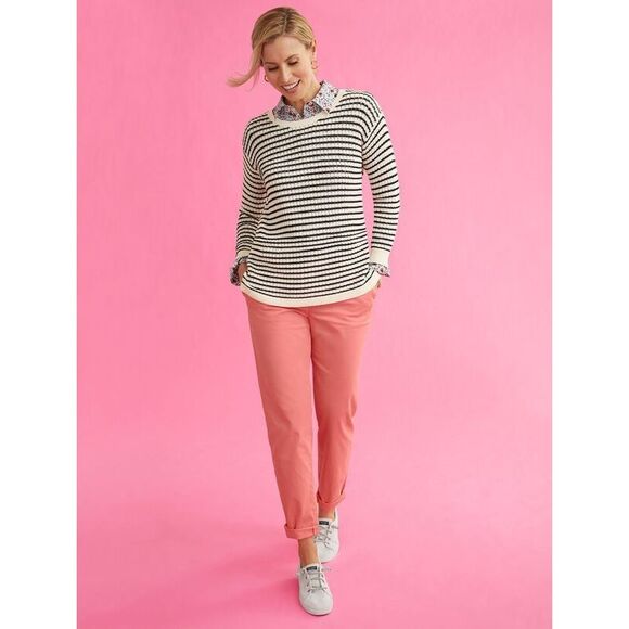 Talbots Pink Garment Dyed Relaxed Chinos Size 10 - Picture 3 of 11